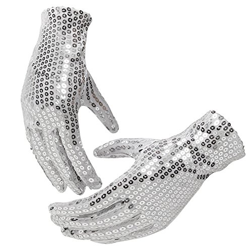 Guantes Unisex, Toamen Guantes De MuñEca Con Lentejuelas Festival Sparkle Para Evento De Baile Para NiñOs De Evento (Plateado) Guantes Unisex, Toamen Guantes De MuñEca Con Lentejuelas Festival Sparkle Para Evento De Baile Para NiñOs De Evento (Plateado)