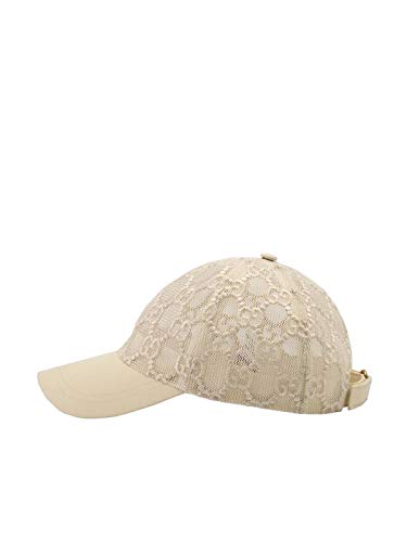 Gucci Moda De Lujo Mujer 5791553HH879378 Beige Poliamida Sombrero | Temporada Permanente