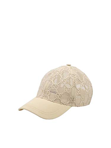 Gucci Moda De Lujo Mujer 5791553HH879378 Beige Poliamida Sombrero | Temporada Permanente