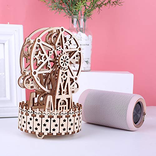 GuDoQi Puzzle 3D Madera, Maqueta de Noria Mecanicas con Música para Montar, Rompecabezas Madera 3D para Construir, Kit de Manualidades DIY, Juguete de Montaje, Pasatiempos para Adultos GuDoQi Puzzle 3D Madera, Maqueta de Noria Mecanicas con Música para Montar, Rompecabezas Madera 3D para Construir, Kit de Manualidades DIY, Juguete de Montaje, Pasatiempos para Adultos