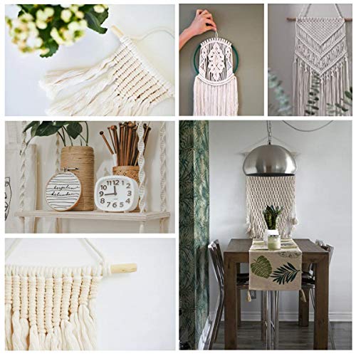 Gudotra 3mm x 300M Cuerda Algodón Macrame Cuerda para Tejer Decoración Decoración Interior Envolver Regalo Navidad (300M Hilo) Gudotra 3mm x 300M Cuerda Algodón Macrame Cuerda para Tejer Decoración Decoración Interior Envolver Regalo Navidad (300M Hilo)