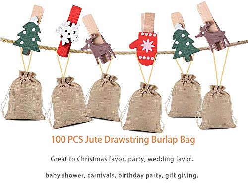 Gudotra Acerca de 100pcs Bolsa de Lino con Cordón para Joyería Regalos Arroz Boda Navidad Bolsitas de Tela Saco Gudotra Acerca de 100pcs Bolsa de Lino con Cordón para Joyería Regalos Arroz Boda Navidad Bolsitas de Tela Saco