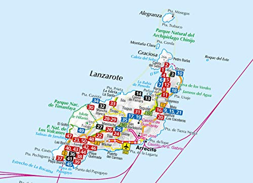Guida escursionistica n. 5905. Lanzarote. Con carta: Wandelgids met overzichtskaart