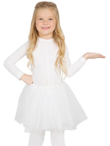 Guirca - Tutú infantil, talla 3-5 años, color blanco (18262) Guirca - Tutú infantil, talla 3-5 años, color blanco (18262)