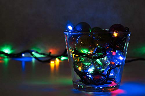 Guirnalda de luces LED Universum WBLKW1065 RGB con 100 LEDs, longitud: 10 metros (iluminación ambiental, antisalpicaduras, para interior y exterior, Navidad, fiesta, salón, jardín, terraza).