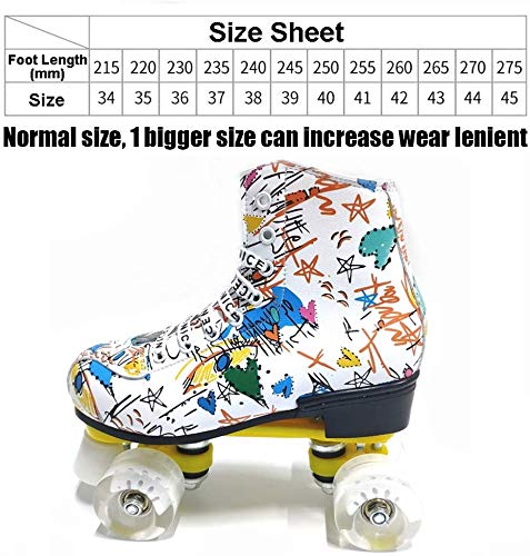 GUIYTQ5R Patines para niños Microfibra Roller Patines Doble Fila 4 Ruedas PU Patinaje Zapatos deslizantes Patines en línea Niños Regalos Rodillo Zapatillas de Deporte Entrenamiento GUIYTQ5R Patines para niños Microfibra Roller Patines Doble Fila 4 Ruedas PU Patinaje Zapatos deslizantes Patines en línea Niños Regalos Rodillo Zapatillas de Deporte Entrenamiento