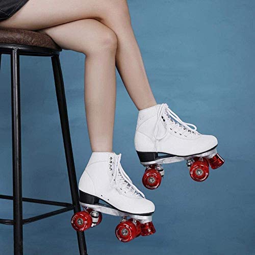 GUIYTQ5R Patines para niños Patines de Rodillos, Mujeres y Hombres, Patines con Rueda de Color de Vino Tinto, Patines de Doble Fila de Cuero Suave para jóvenes y Adultos GUIYTQ5R Patines para niños Patines de Rodillos, Mujeres y Hombres, Patines con Rueda de Color de Vino Tinto, Patines de Doble Fila de Cuero Suave para jóvenes y Adultos