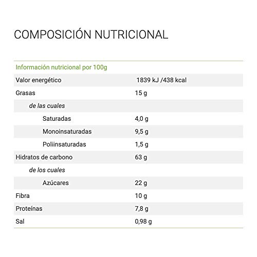 Gullón - Galletas crocant chocolate integral con avena Vitalday, 4.500 g, Pack de 16