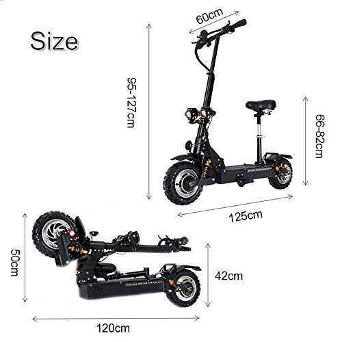 GUNAI Patinete Electrico Adulto Scooter Plegable Todoterreno de Doble Unidad 3200w con Batería de Litio de 60V 24AH GUNAI Patinete Electrico Adulto Scooter Plegable Todoterreno de Doble Unidad 3200w con Batería de Litio de 60V 24AH
