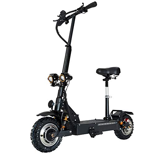 GUNAI Patinete Electrico Adulto Scooter Plegable Todoterreno de Doble Unidad 3200w con Batería de Litio de 60V 24AH