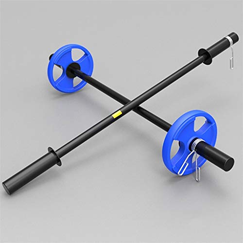 Guo-Me Barra De Entrenamiento De Fuerza Barra De Levantamiento Olímpico De Acero Negro Usado For La Prensa De Bench Lift Presión En Cuclillas Fitness y Ejercicio (Color : Black, Size : 80cm)