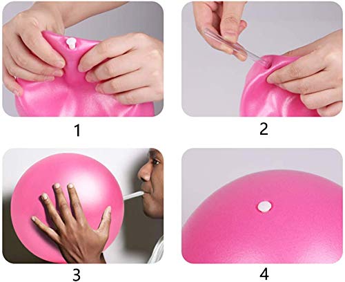 GUOH 2 Mini Pelotas de Yoga Pilates, Mate, a Prueba de Explosiones y Antideslizantes, Yoga Casero para Ejercicios, También Se Pueden Usar en la Oficina para Aliviar El Dolor en la Oficina