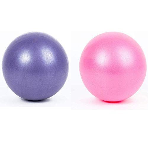 GUOH 2 Mini Pelotas de Yoga Pilates, Mate, a Prueba de Explosiones y Antideslizantes, Yoga Casero para Ejercicios, También Se Pueden Usar en la Oficina para Aliviar El Dolor en la Oficina