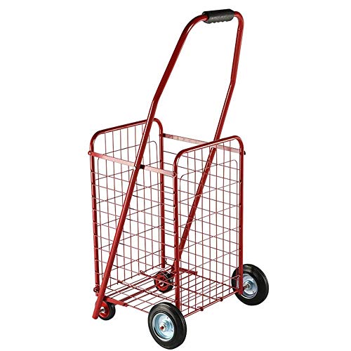 GUONING-L Compras Carros compacto plegable de comestibles pequeño carro de compras manejar con facilidad ligero plegable Utilidad Peso Con la compra de Rolling Ruedas giratorias facilitan su vida (Col GUONING-L Compras Carros compacto plegable de comestibles pequeño carro de compras manejar con facilidad ligero plegable Utilidad Peso Con la compra de Rolling Ruedas giratorias facilitan su vida (Col