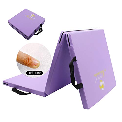 GUORRUI Colchoneta For Gimnasia Casa Antideslizante Manta De Yoga con Asas De Transporte Fácil De Cargar Tríptico Tumbling Traning Fitness Panel, 2 Tipos De Revestimiento GUORRUI Colchoneta For Gimnasia Casa Antideslizante Manta De Yoga con Asas De Transporte Fácil De Cargar Tríptico Tumbling Traning Fitness Panel, 2 Tipos De Revestimiento