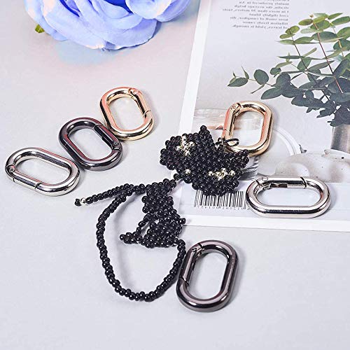 Gurxi 5 Piezas Mosquetón Oval de Metal Mosquetón de Anillo Ovalado Mini Mosquetón Ovalado Clip Metal Ovalado para Llavero Acero Inoxidable 304 para Camping Escalada Senderismo (Plata) Gurxi 5 Piezas Mosquetón Oval de Metal Mosquetón de Anillo Ovalado Mini Mosquetón Ovalado Clip Metal Ovalado para Llavero Acero Inoxidable 304 para Camping Escalada Senderismo (Plata)