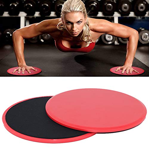 Gurxi Deslizadores Core Trainer Sliders Fitness Discos de Deslizamiento 2 Deslizamientos de Doble Cara de Discos Deslizantes para Entrenamiento en Casa Entrenamientos Abdominales 2 Piezas