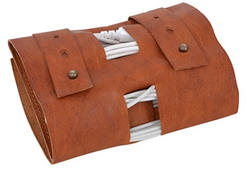 Gusti Cuero nature"Wilma" Sujetacables Funda para cables Auriculares Organizador Soporte A140b Gusti Cuero nature"Wilma" Sujetacables Funda para cables Auriculares Organizador Soporte A140b