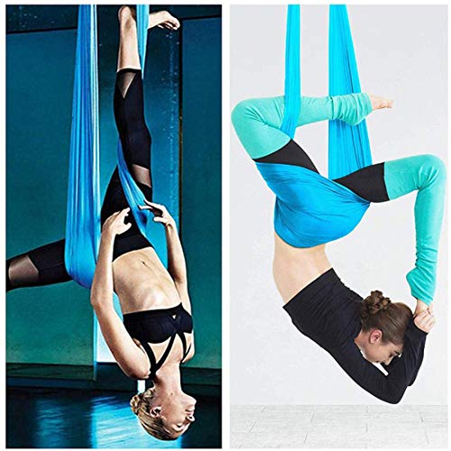 Gutsbox Columpio de Yoga Aéreo Hamaca de Yoga, Yoga Aéreo, Yoga Trapecio, Antigravedad Swing Sling Inversión, 210T Nailon 250x150cm para Interiores y Exteriores con Salud