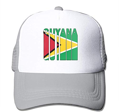 Guyana-Flaggen-Wort-justierbarer Ineinander greifen-Fernlastfahrer-Baseballmütze-M? Nner/Frauen-Stra? En-Rapper-Hut SCH? N 5158