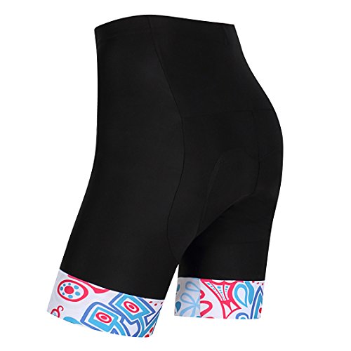 GWELL Maillot Ciclismo Mujer Cclismo Conjunto de Ropa + Culote Pantalones Acolchado 3D para Bicicleta Verano Deportes al Aire Libre