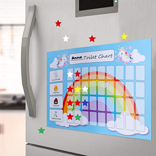 GWHOLE 2 Piezas Tablas de Entrenamiento de IR al Baño para Niños, Tablas de recompensa de Potty Chart Toilet Chart Infantiles - Viene con 6 Hojas Pegatinas GWHOLE 2 Piezas Tablas de Entrenamiento de IR al Baño para Niños, Tablas de recompensa de Potty Chart Toilet Chart Infantiles - Viene con 6 Hojas Pegatinas