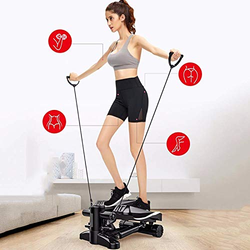 GWLGWL Mini Stepper 2 en 1, Swing Stepper Cardio Fitness Stepper Cardio Fitness aeróbic para Hogar con Pantalla, para Usuarios Principiantes y Avanzados Carga Máxima: 135 Kg