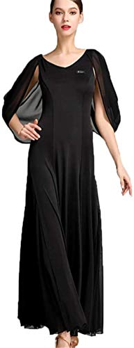 GXFXLP Estándar Damas Vestido De Baile Moderno para Las Señoras Flotante Mangas Elástico Social Práctica De La Danza, Capacitación Técnica De Vals Traje De La Danza De La Salsa,Rojo,M GXFXLP Estándar Damas Vestido De Baile Moderno para Las Señoras Flotante Mangas Elástico Social Práctica De La Danza, Capacitación Técnica De Vals Traje De La Danza De La Salsa,Rojo,M