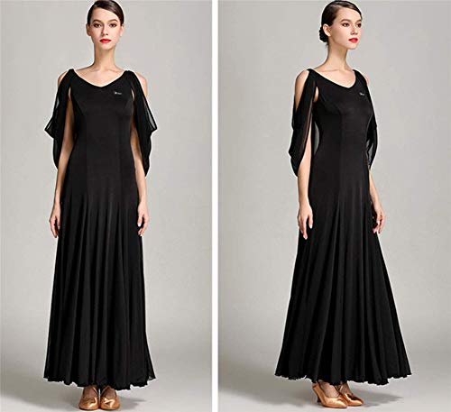 GXFXLP Estándar Damas Vestido De Baile Moderno para Las Señoras Flotante Mangas Elástico Social Práctica De La Danza, Capacitación Técnica De Vals Traje De La Danza De La Salsa,Rojo,M GXFXLP Estándar Damas Vestido De Baile Moderno para Las Señoras Flotante Mangas Elástico Social Práctica De La Danza, Capacitación Técnica De Vals Traje De La Danza De La Salsa,Rojo,M