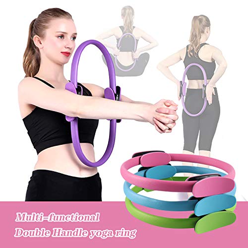 Gxhong Yoga Aro Pilates, Anillo de Pilates, Aro Fitness Aro de Pilates Anillo Yoga, Anillo de Plates Circulo Magico para Entrenar y Fortalecer la Parte Interna y Externa de los Muslos