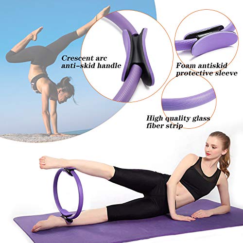 Gxhong Yoga Aro Pilates, Anillo de Pilates, Aro Fitness Aro de Pilates Anillo Yoga, Anillo de Plates Circulo Magico para Entrenar y Fortalecer la Parte Interna y Externa de los Muslos