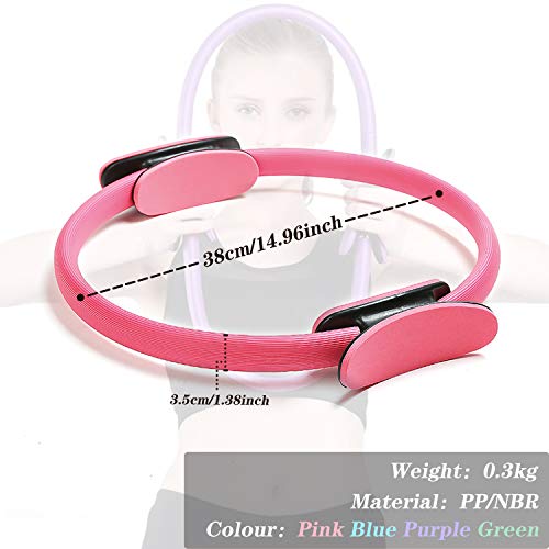 Gxhong Yoga Aro Pilates, Anillo de Pilates, Aro Fitness Aro de Pilates Anillo Yoga, Anillo de Plates Circulo Magico para Entrenar y Fortalecer la Parte Interna y Externa de los Muslos Gxhong Yoga Aro Pilates, Anillo de Pilates, Aro Fitness Aro de Pilates Anillo Yoga, Anillo de Plates Circulo Magico para Entrenar y Fortalecer la Parte Interna y Externa de los Muslos