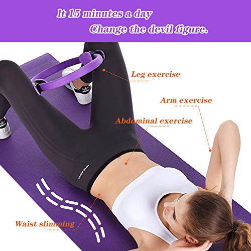 Gxhong Yoga Aro Pilates, Anillo de Pilates, Aro Fitness Aro de Pilates Anillo Yoga, Anillo de Plates Circulo Magico para Entrenar y Fortalecer la Parte Interna y Externa de los Muslos