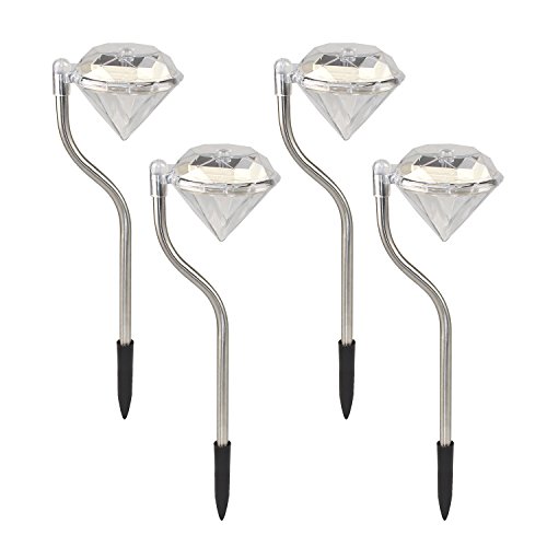 GY-LIGHTING CISTWIN Paquete de 4 Colores Que cambian LED Solar Powered Diamonds Garden Pathway Luces de estaca Linternas para Patio de Patio Patio Exterior CIS-57457-PACK4CC GY-LIGHTING CISTWIN Paquete de 4 Colores Que cambian LED Solar Powered Diamonds Garden Pathway Luces de estaca Linternas para Patio de Patio Patio Exterior CIS-57457-PACK4CC
