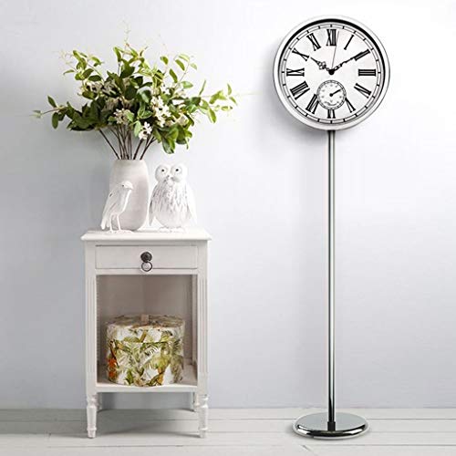 GYC Reloj de Escritorio Reloj Vertical Simple Reloj Europeo Decoración Mute Reloj Vertical Salón Creativo Reloj de pie Moda Reloj de Pared