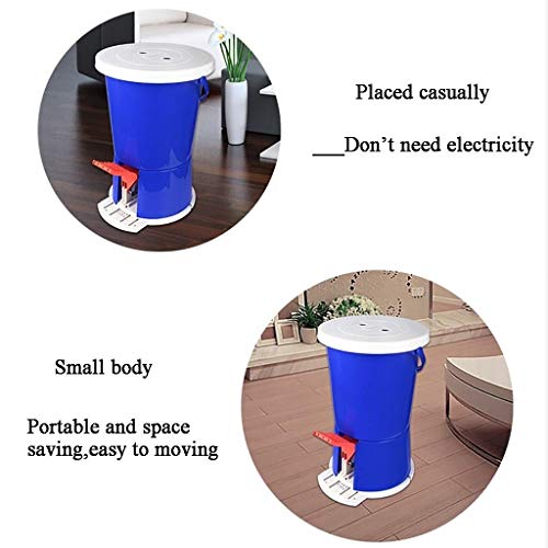 GYLJJ Mini Lavadora con Pedal de Movimiento Fitness sin Fuente de alimentación electrónica para Dormitorio doméstico de Camping (Azul)