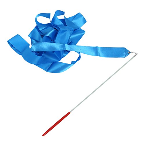 Gym danza cinta gimnastica ritmica streamer vara twirling partido del ano nuevo chino -, color azul Gym danza cinta gimnastica ritmica streamer vara twirling partido del ano nuevo chino -, color azul