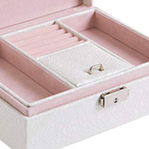 Gym Organizador Maquillaje de Almacenamiento Organizador de Maquillaje Moderno Terciopelo Doble Joyero Joyero Caja de Almacenamiento Princesa Pendientes Anillo Caja Collar Joyero