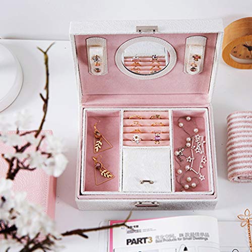 Gym Organizador Maquillaje de Almacenamiento Organizador de Maquillaje Moderno Terciopelo Doble Joyero Joyero Caja de Almacenamiento Princesa Pendientes Anillo Caja Collar Joyero Gym Organizador Maquillaje de Almacenamiento Organizador de Maquillaje Moderno Terciopelo Doble Joyero Joyero Caja de Almacenamiento Princesa Pendientes Anillo Caja Collar Joyero