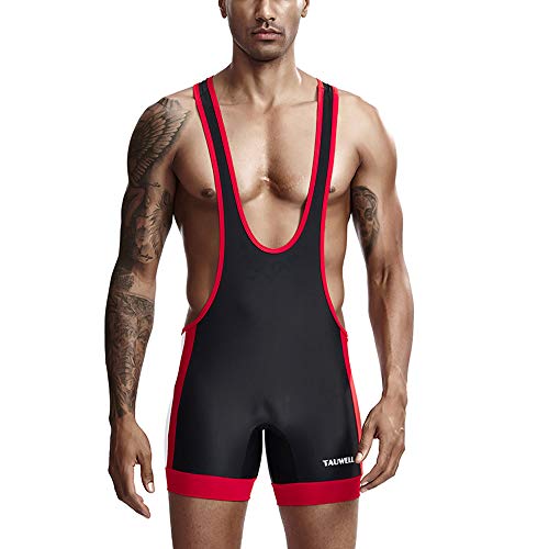 Gym Wrestling Singlet One-Piece High Cut Boxer Briefs Body Transpirable Chaleco sin Mangas Entrenamiento cómodo Ropa Deportiva Mono de Hombre