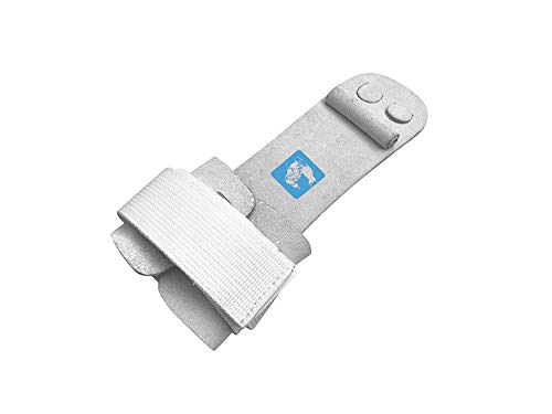 gymadvisor PRO10 Junior/Senior Cuero Irregular Barras Paramanos, Olímpico Agarre Palma Empuñaduras - Competencia Probado Paramanos - Blanco, XXL