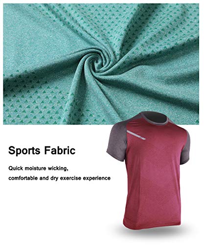 GYMAPE Camiseta deportiva para hombre, transpirable, cómoda, para correr, entrenamiento, secado rápido, para gimnasio GYMAPE Camiseta deportiva para hombre, transpirable, cómoda, para correr, entrenamiento, secado rápido, para gimnasio