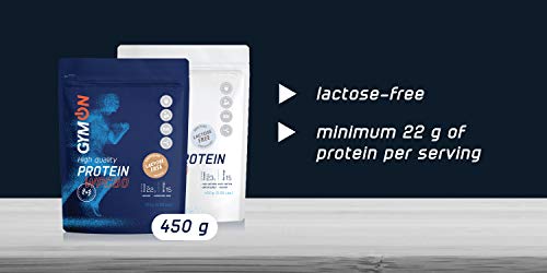 GYMON Lactose Free Whey Protein. Concentrado de proteína de suero de leche, 450g (Vainilla)