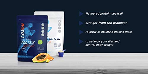 GYMON Whey Protein Shake. Concentrado de proteína de suero de leche, 33 porciones 1000g (Sin Sabor)