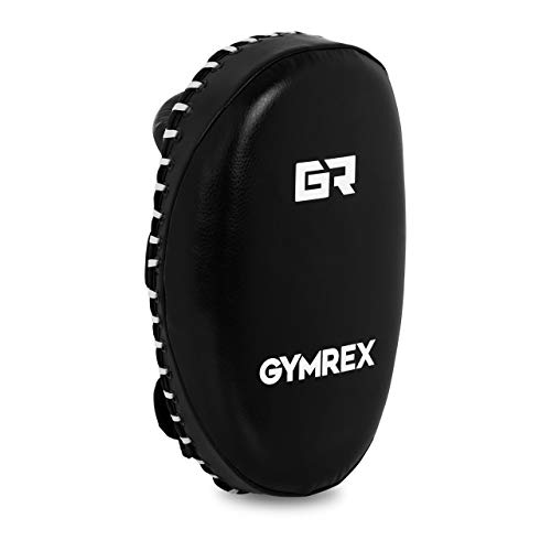 Gymrex Pao para Boxeo y Arates Marciales GR-HT 21W (Cuero sintético y Espuma PE, Acolchado: 80 mm, Superficie de golpeo: 350 x 210 mm, Negro, Costura Blanca) Gymrex Pao para Boxeo y Arates Marciales GR-HT 21W (Cuero sintético y Espuma PE, Acolchado: 80 mm, Superficie de golpeo: 350 x 210 mm, Negro, Costura Blanca)