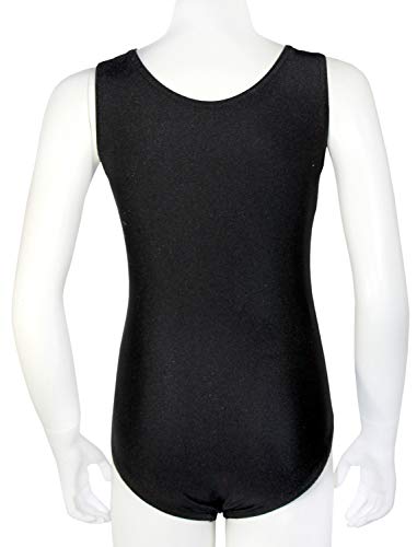 Gymstar ML111236 - Maillot de gimnasia de manga corta, con brillantes, licra, efecto purpurina, efecto brillo, para niña, niño, color negro/plateado, tamaño (7 Años) Gymstar ML111236 - Maillot de gimnasia de manga corta, con brillantes, licra, efecto purpurina, efecto brillo, para niña, niño, color negro/plateado, tamaño (7 Años)
