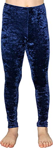 GymStern Mallas deportivas Crash de terciopelo, bielásticas, adecuadas para niños, mallas de cadera, cintura normal azul oscuro 152 cm GymStern Mallas deportivas Crash de terciopelo, bielásticas, adecuadas para niños, mallas de cadera, cintura normal azul oscuro 152 cm