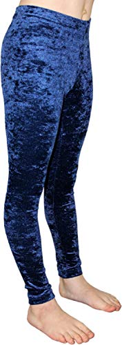 GymStern Mallas deportivas Crash de terciopelo, bielásticas, adecuadas para niños, mallas de cadera, cintura normal azul oscuro 152 cm GymStern Mallas deportivas Crash de terciopelo, bielásticas, adecuadas para niños, mallas de cadera, cintura normal azul oscuro 152 cm