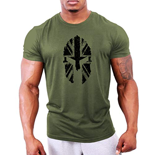GYMTIER Camiseta para hombre de culturismo, bandera de Reino Unido, camiseta de entrenamiento de gimnasio GYMTIER Camiseta para hombre de culturismo, bandera de Reino Unido, camiseta de entrenamiento de gimnasio