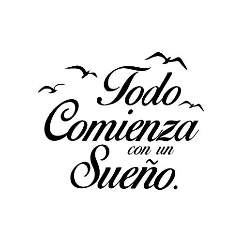 Gysad Pegatinas pared"Todo comienza con un sueño" Vinilos decorativos frases Reutilizable Pegatinas pared decorativas DIY Pegatinas pared frases Creativo Decoracion hogar Gysad Pegatinas pared"Todo comienza con un sueño" Vinilos decorativos frases Reutilizable Pegatinas pared decorativas DIY Pegatinas pared frases Creativo Decoracion hogar